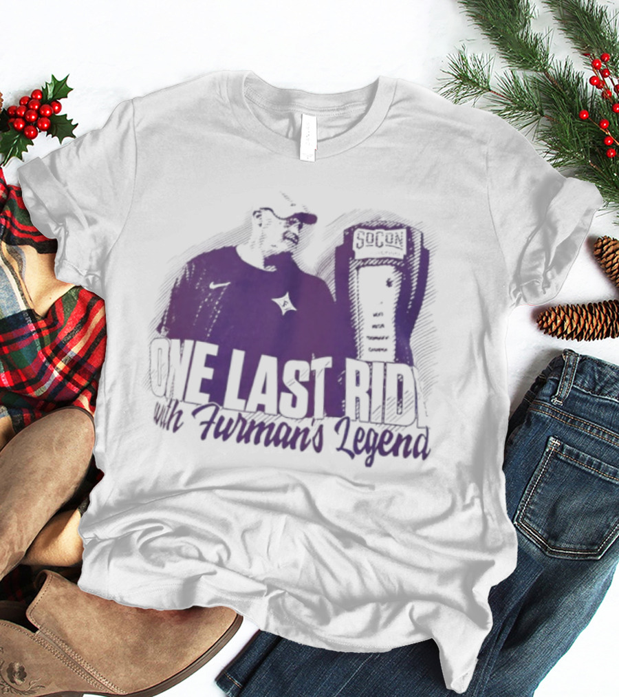 Furman Paladins Football One Last Ride SoCon 2023 Furman’s Legend T-Shirt