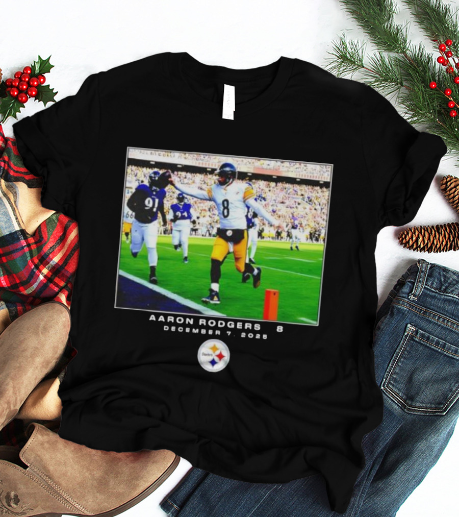 Pittsburgh Steelers Aaron Rodgers December 7 2025 NFL Victory Moment T-Shirt