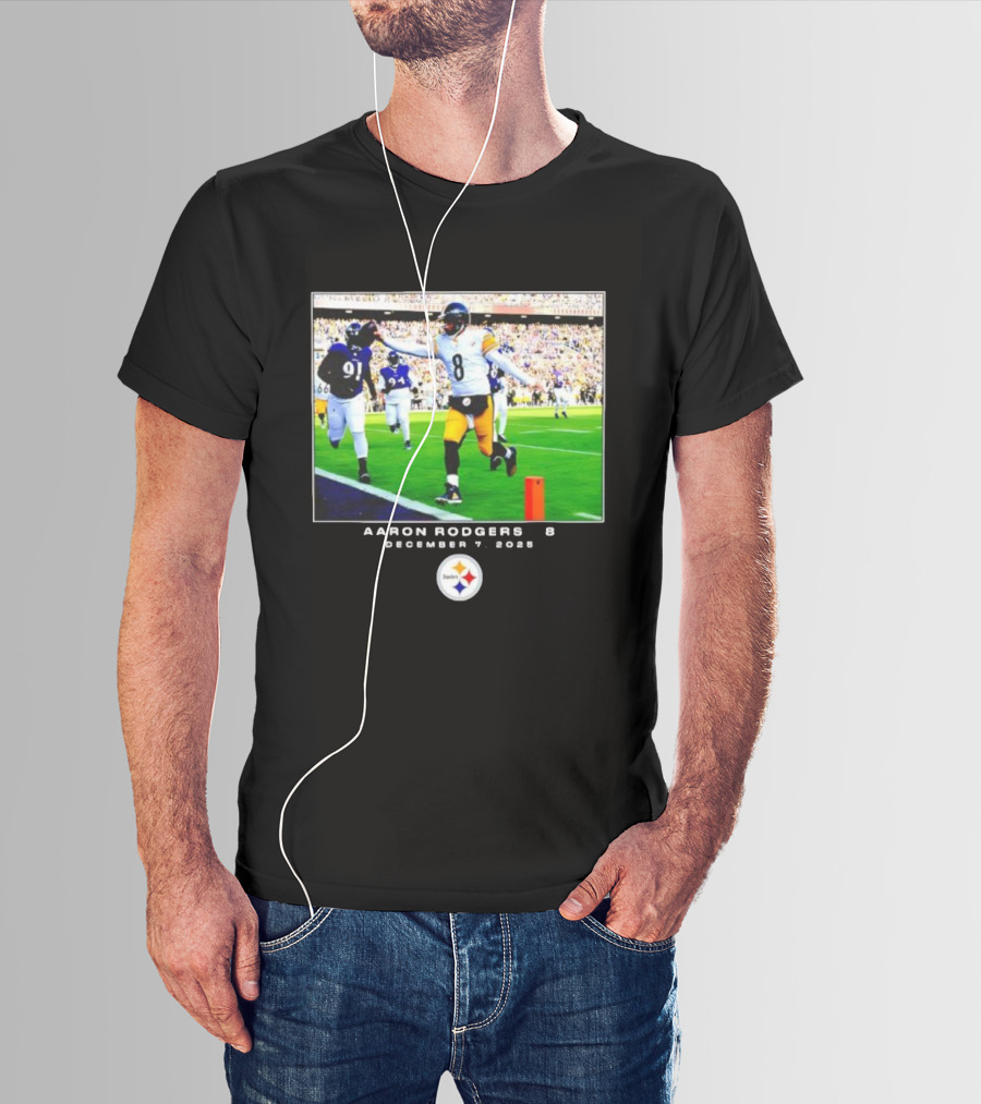 Pittsburgh Steelers Aaron Rodgers December 7 2025 NFL Victory Moment T-Shirt