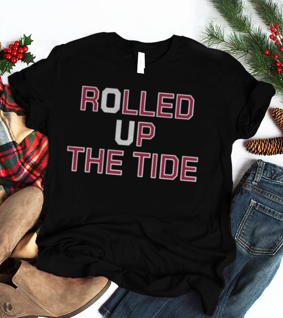 Oklahoma Sooners Rolled Up The Tide Football 2025 T-Shirt
