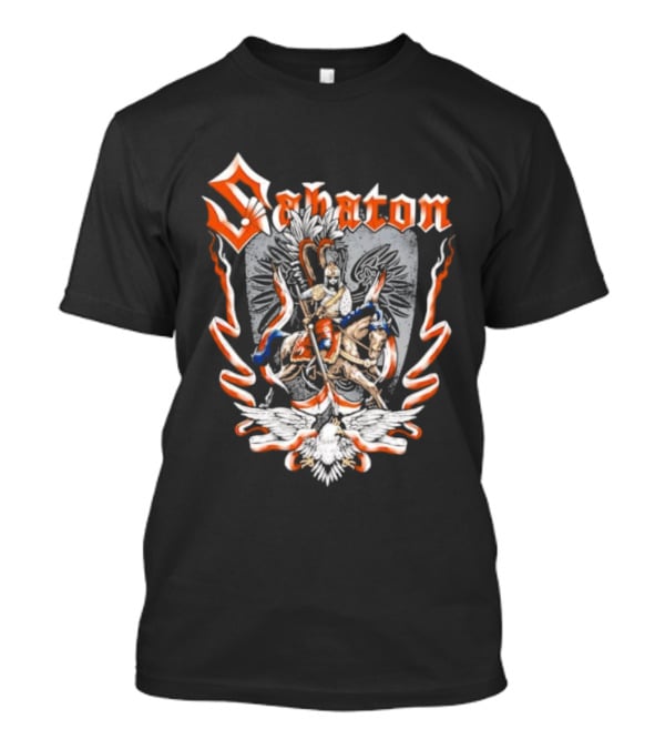 Sabaton Winged Hussars Vintage Style Crest Emblem T-Shirt