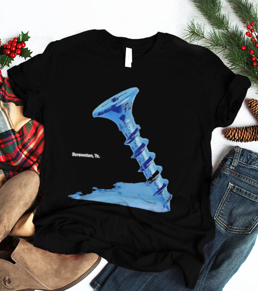 Screwston TX FWY Blue Ice Screw T-Shirt