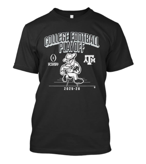 Texas A&M 2025-26 College Football Playoff Mascot Cowboy T-Shirt