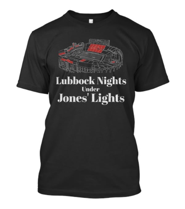 Texas Tech Red Raiders Lubbock Nights Under Jones’ Lights Stadium 2025 T-Shirt