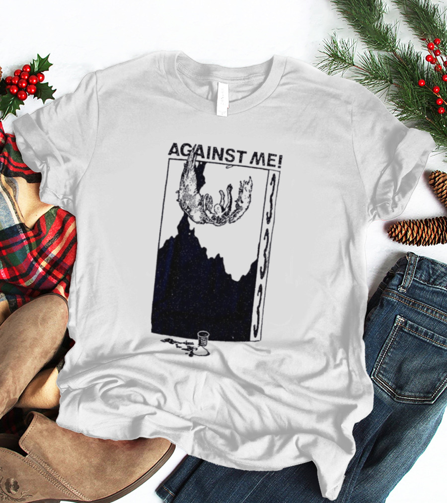 Against Me 333 Band Art Starry Night Imagery T-Shirt