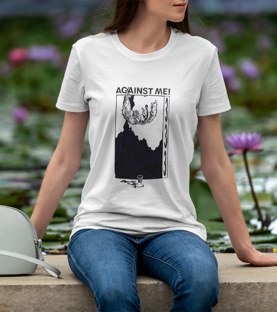 Against Me 333 Band Art Starry Night Imagery T-Shirt