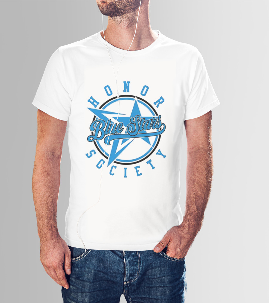 Blue Stars Honor Society Star Emblem T-Shirt