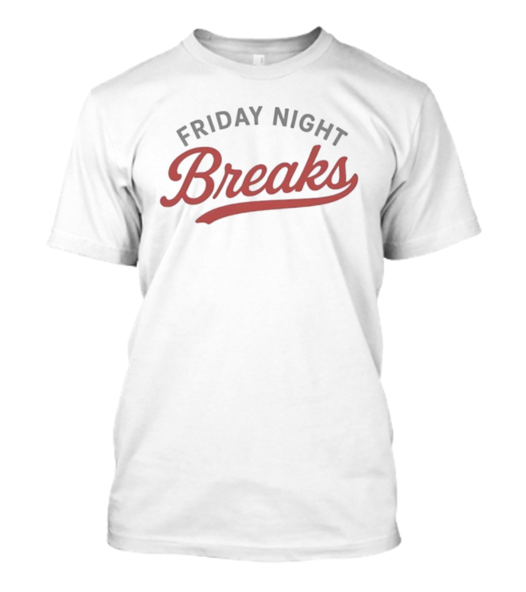 Friday Night Breaks Vintage Sports Typography Retro Styling T-Shirt