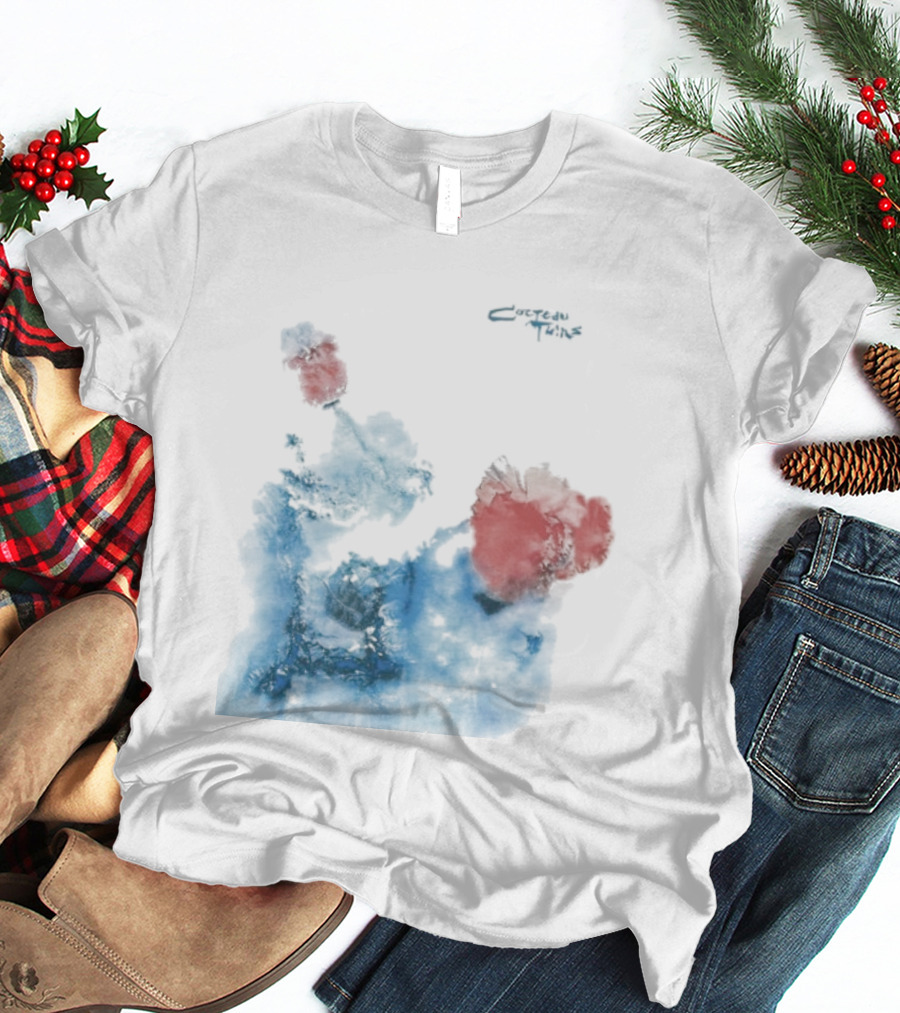 Cocteau Twins Head Over Heels Sunburst Blue And Red Abstract T-Shirt
