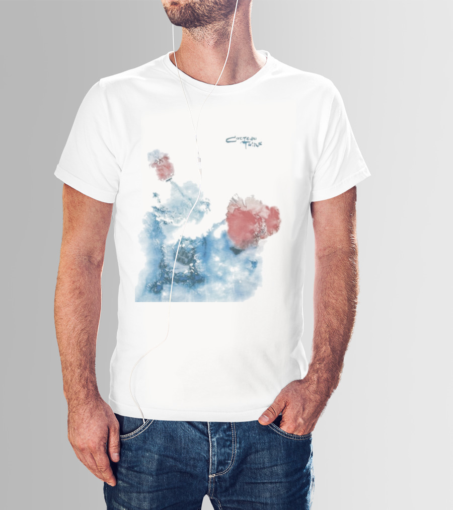 Cocteau Twins Head Over Heels Sunburst Blue And Red Abstract T-Shirt