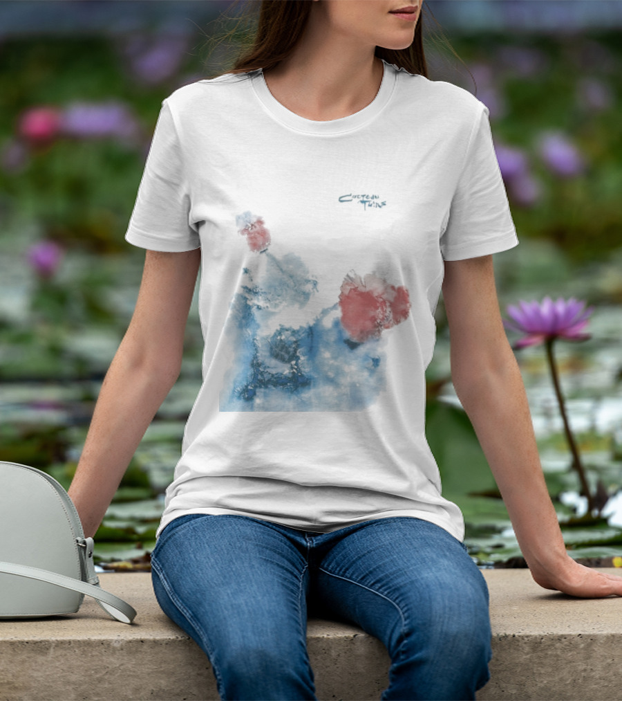 Cocteau Twins Head Over Heels Sunburst Blue And Red Abstract T-Shirt