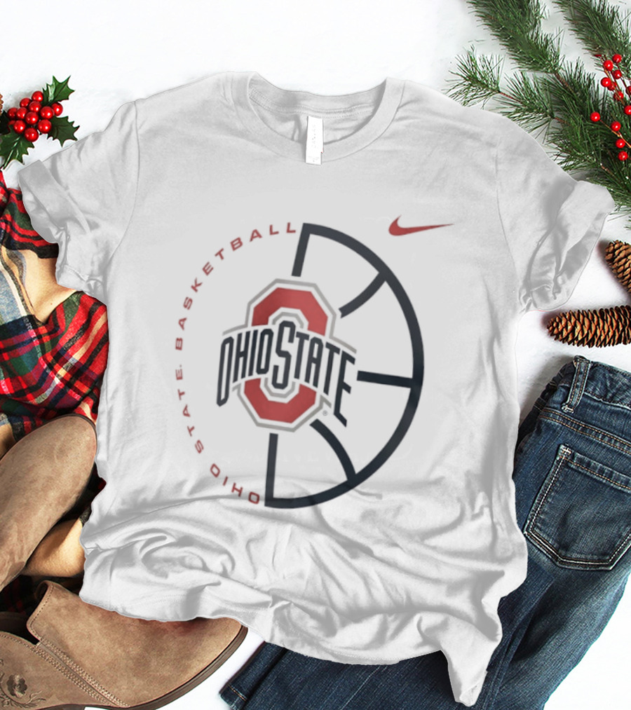 Ohio State Buckeyes Basketball Nike Just Us Emblem T-Shirt