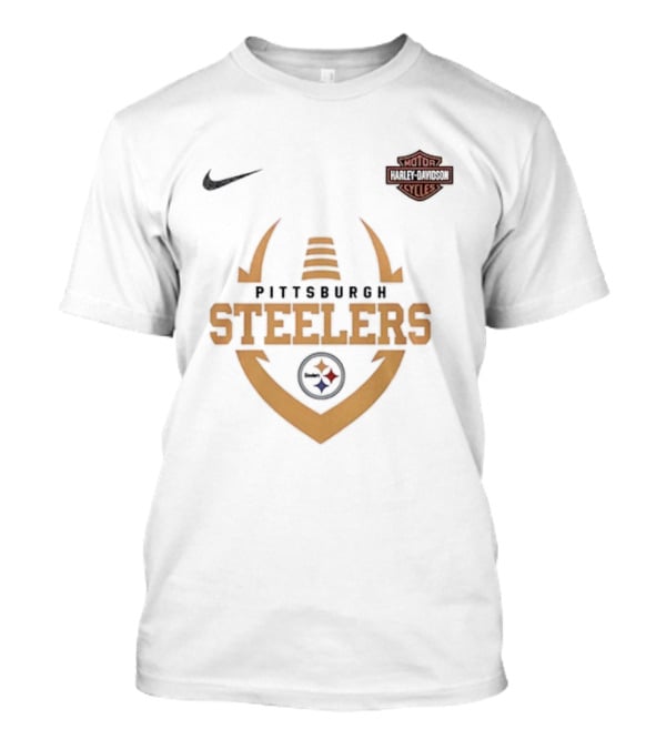 Pittsburgh Steelers Harley Davidson Cycles Live To Ride Snoopy Nike T-Shirt