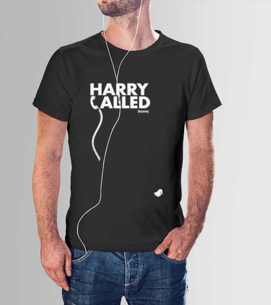Harry Called Phone Receiver Ghost Imagery T-Shirt