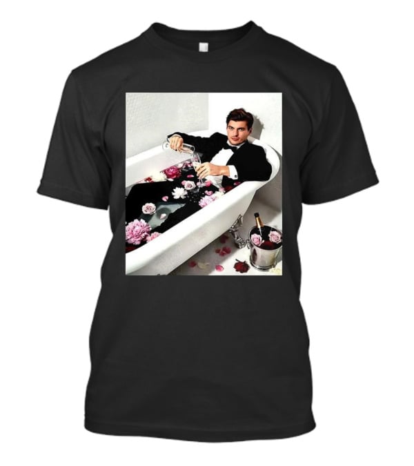 Max Verstappen Oracle Red Bull F1 Elegant Tuxedo Bathtub Roses T-Shirt