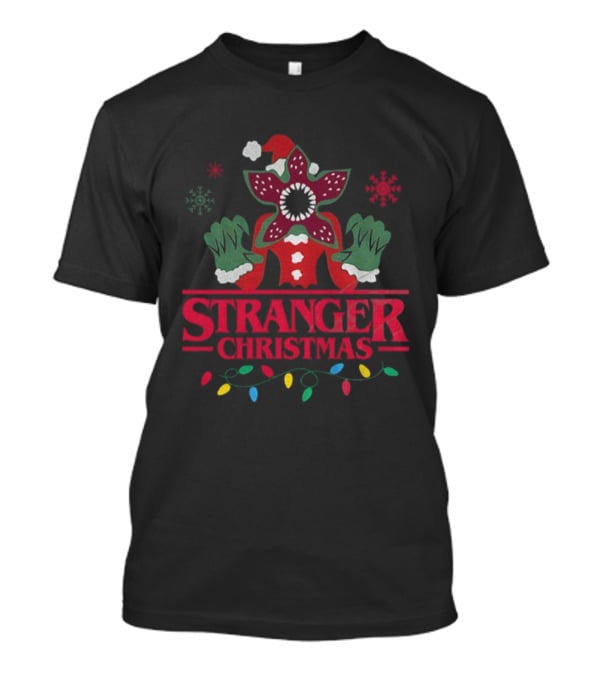 Stranger Creature Santa Suit Merry Christmas Holiday T-Shirt