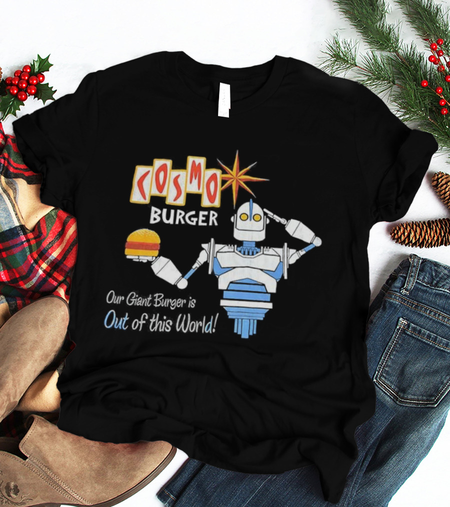 Cosmo Burger Giant Burger Robot Star Out Of This World T-Shirt