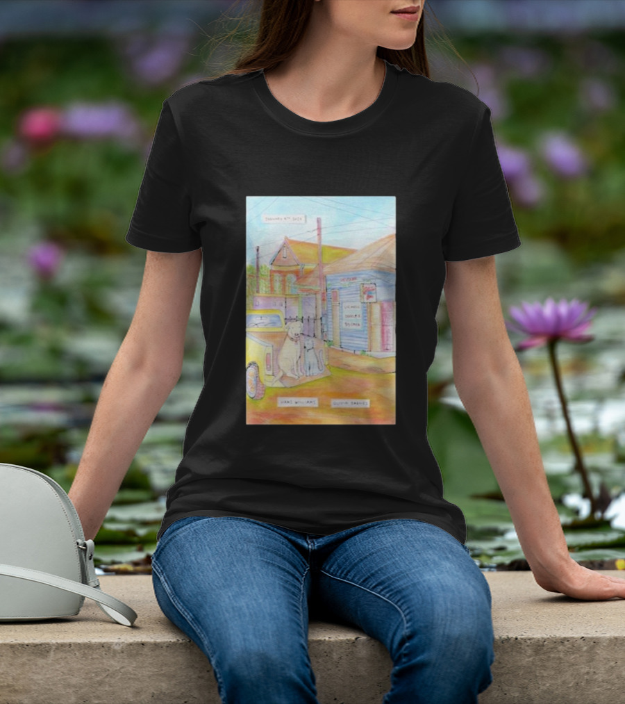 Hans Williams January 9 2026 Saturn Bar Live Music Dogs Sunliner Olivia Serres Event T-Shirt