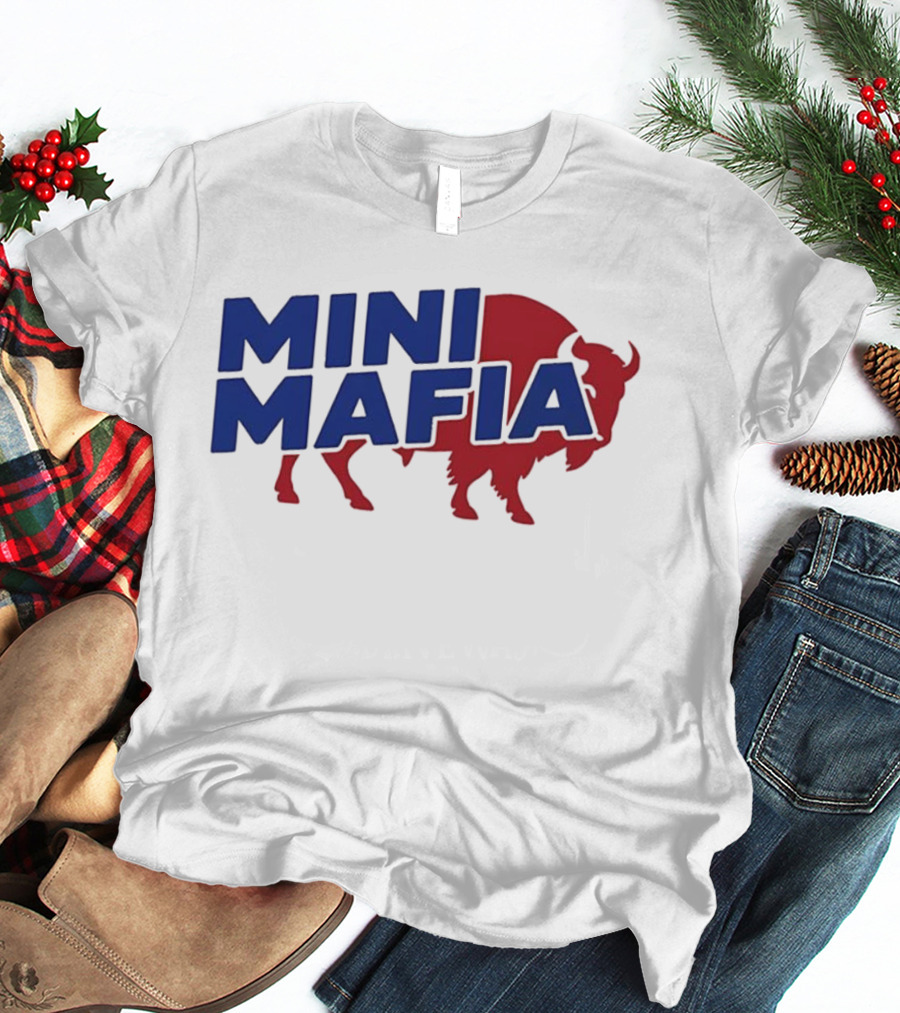 Buffalo Bills Mini Mafia Fan Gear Football Enthusiast Apparel T-Shirt