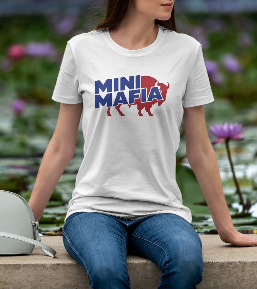 Buffalo Bills Mini Mafia Fan Gear Football Enthusiast Apparel T-Shirt