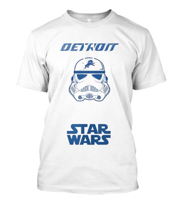 Detroit Lions Stormtrooper Star Wars Collaboration Fan Apparel T-Shirt