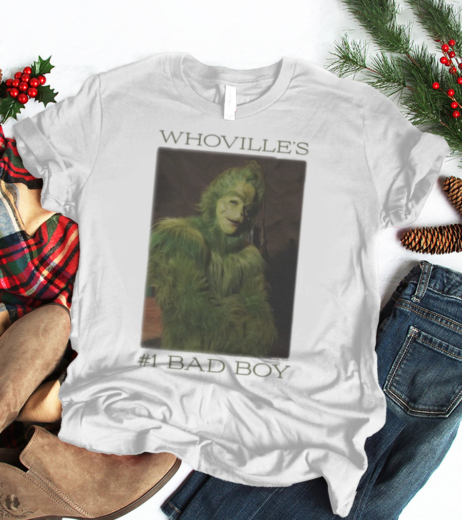 Whoville's Bad Boy Grinch Furry Green Outfit T-Shirt