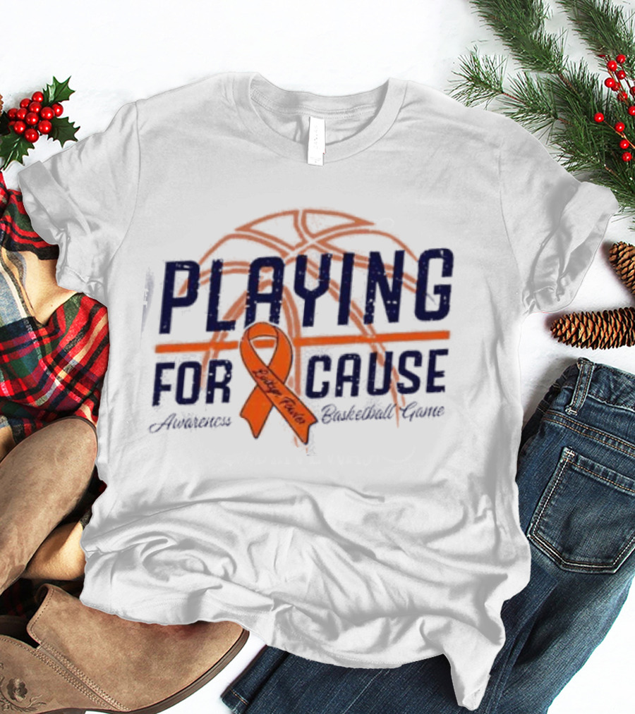 Playing For A Cause McKinney High Basketball Support Against Leukemia T-Shirt