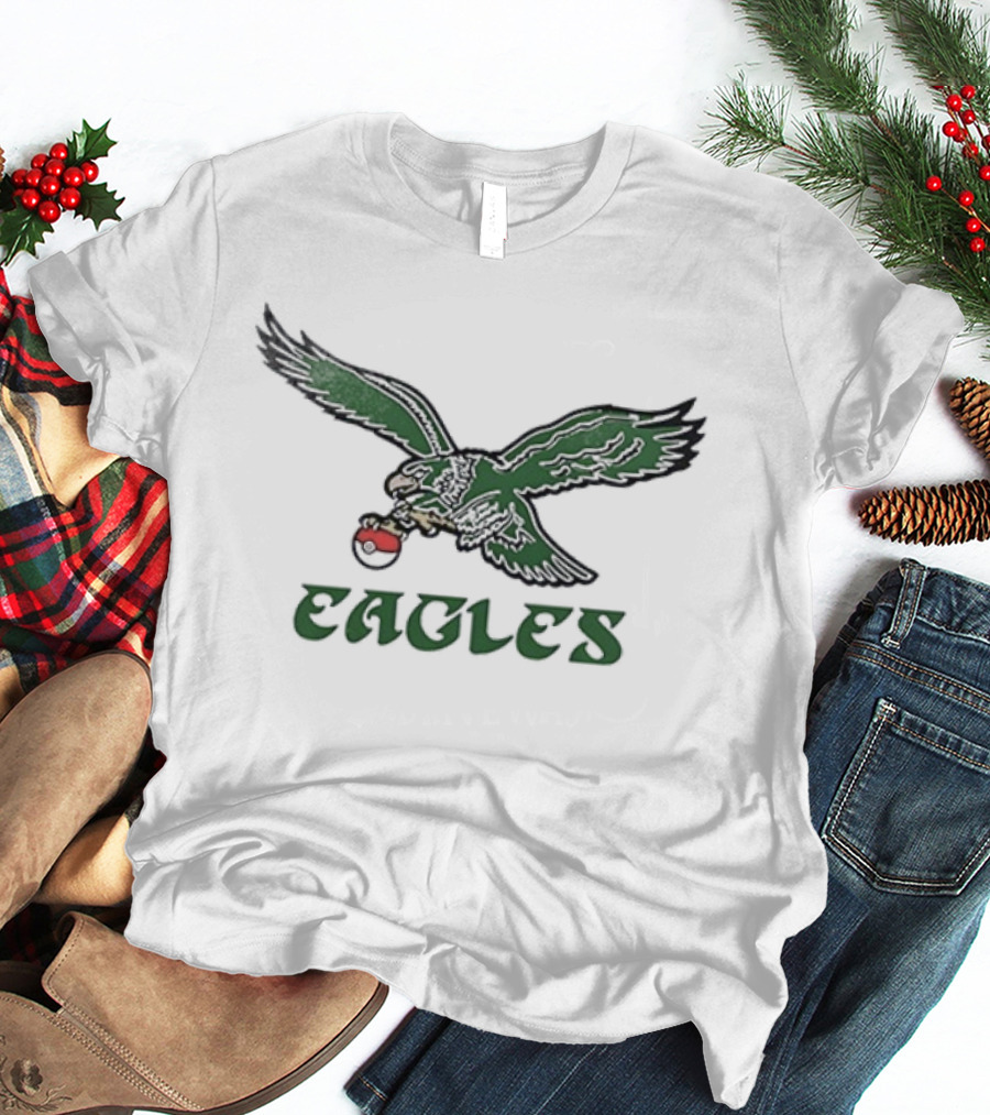 Philadelphia Eagles Pokemon Collaboration Fan Gear T-Shirt