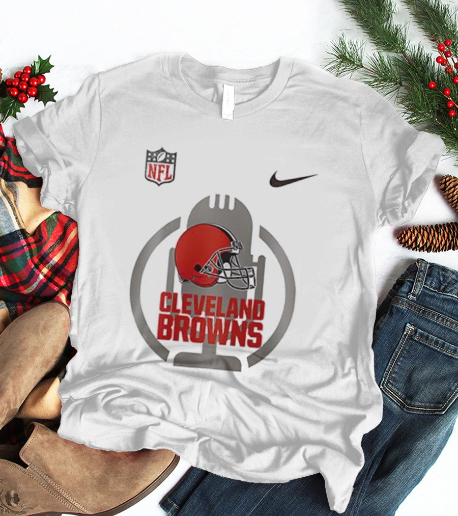 Cleveland Browns Nike NFL Red Helmet Collaboration T-Shirt
