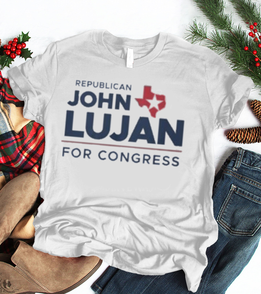 Republican John Lujan For Congress Texas Map Icon T-Shirt
