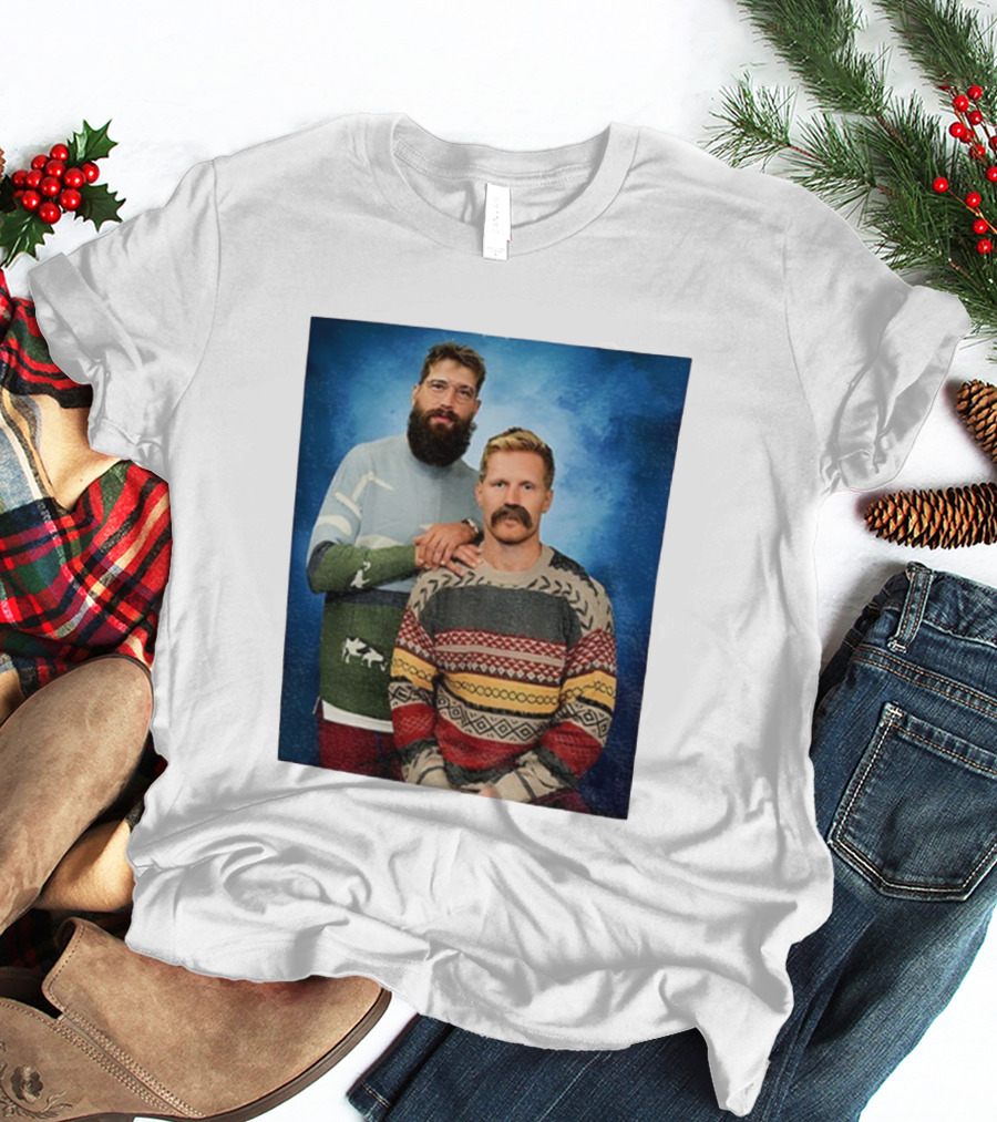 Gabriel Landeskog Brent Burns Stepbrothers Colorado Avalanche Hockey Merry Christmas T-Shirt