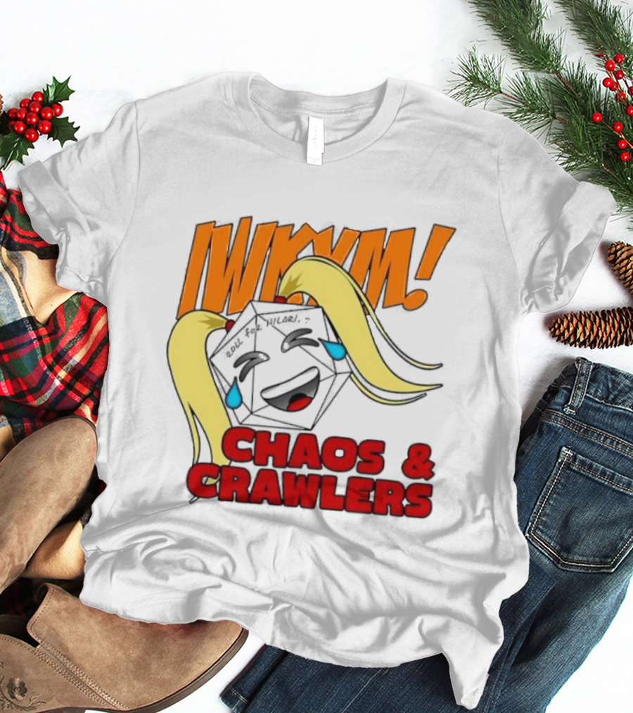 IWKYM Chaos Crawlers Pigtail Dice Face Comedy T-Shirt