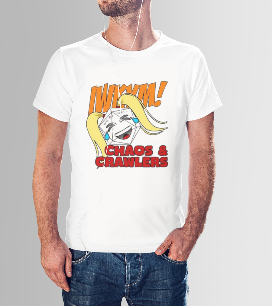 IWKYM Chaos Crawlers Pigtail Dice Face Comedy T-Shirt