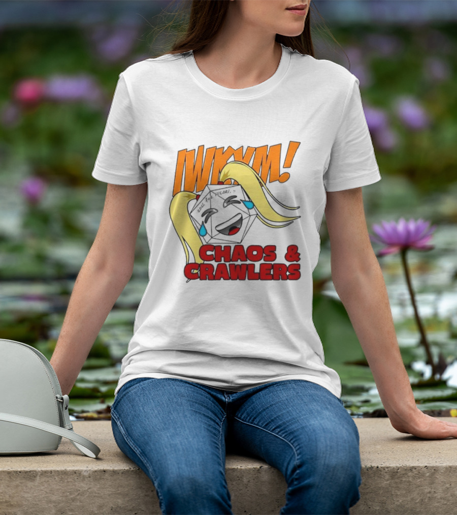 IWKYM Chaos Crawlers Pigtail Dice Face Comedy T-Shirt
