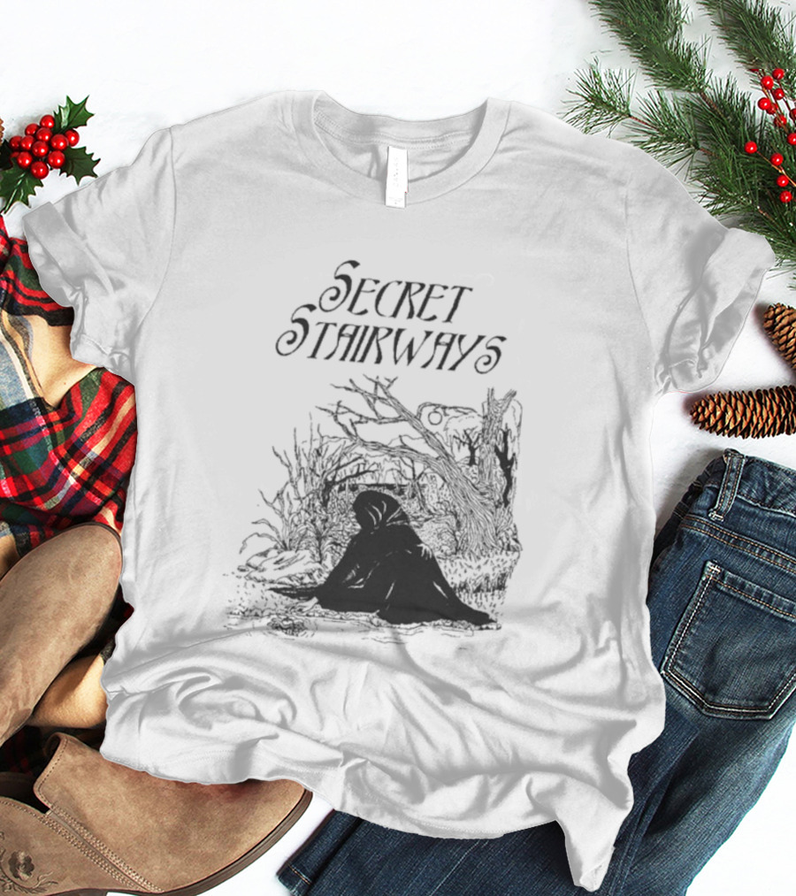 Secret Stairways Enchanted Nature Scene T-Shirt