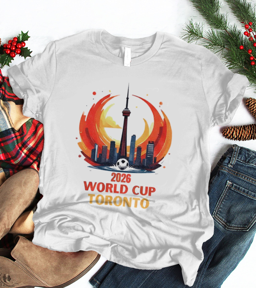2026 World Cup Toronto CN Tower Skyline Event T-Shirt