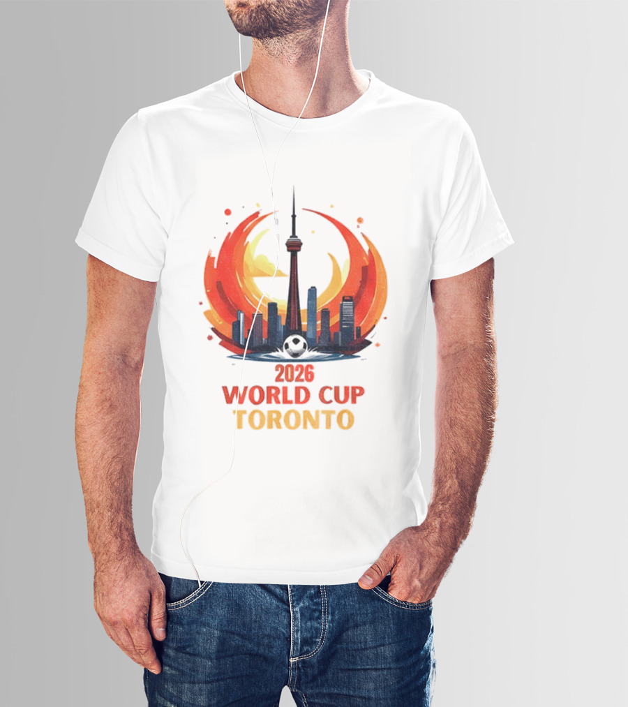 2026 World Cup Toronto CN Tower Skyline Event T-Shirt