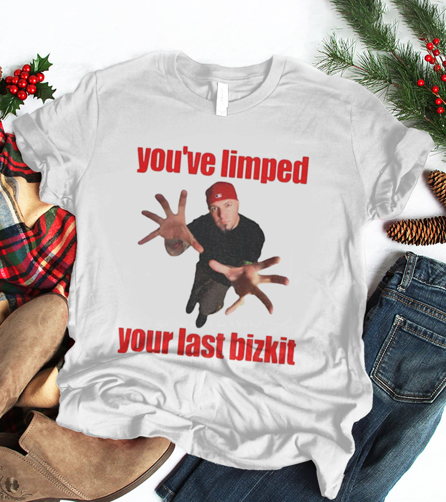 You’ve Limped Your Last Bizkit Red Cap Nu Metal Style T-Shirt