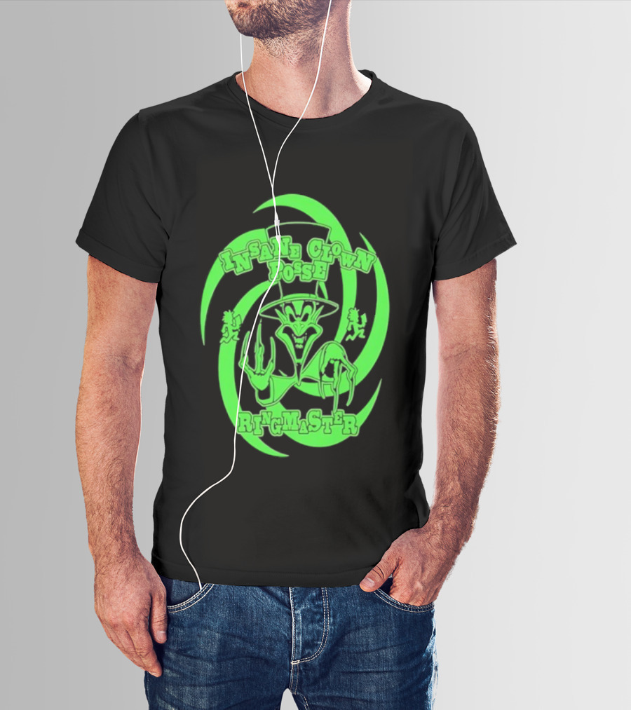 Insane Clown Posse Ringmaster Neon Green Logo T-Shirt