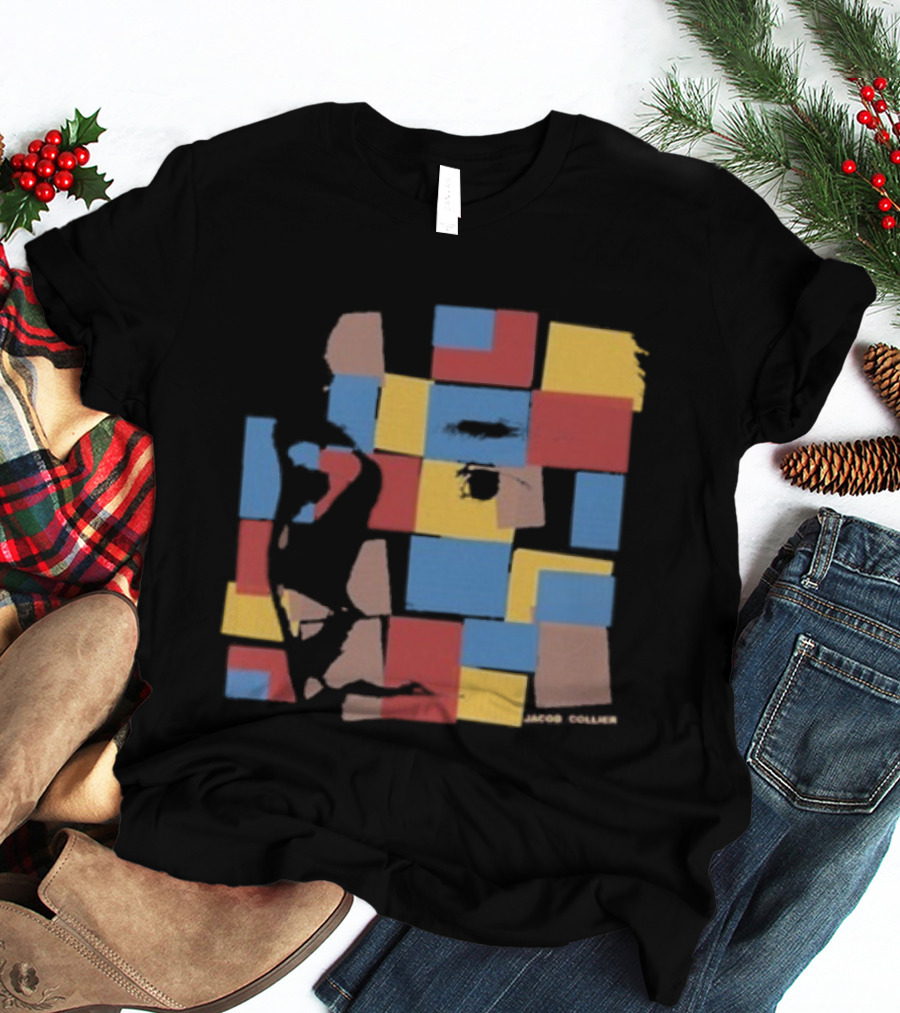 Jacob Collier The Light For Days Colorful Mosaic Blocks T-Shirt