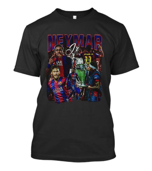 Neymar Jr Barcelona FC Champions League Trophy Qatar Airways T-Shirt