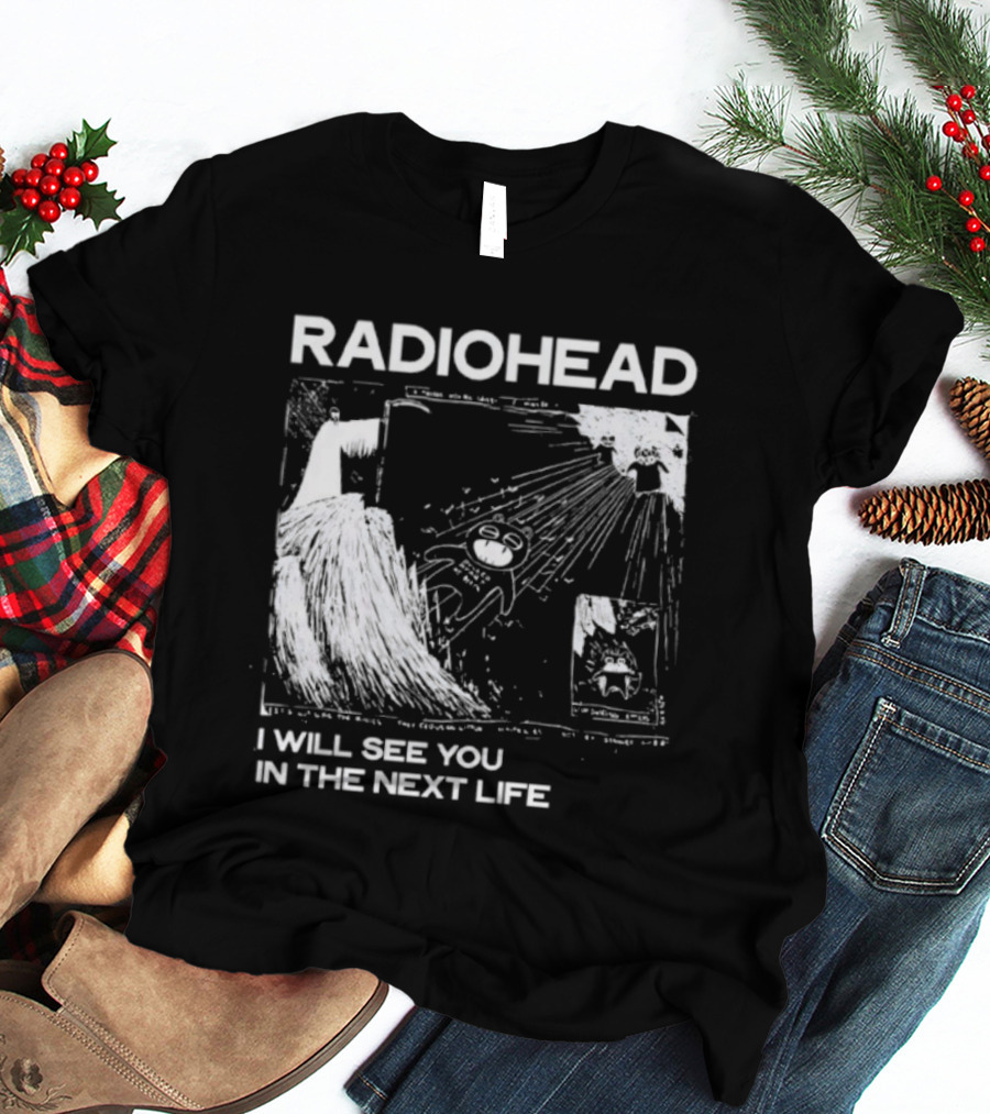 Radiohead I Will See You In The Next Life Vintage Album Art Concept T-Shirt