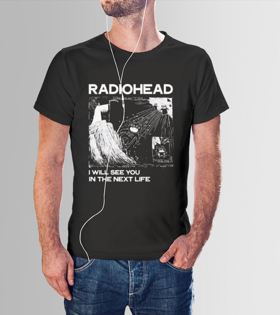 Radiohead I Will See You In The Next Life Vintage Album Art Concept T-Shirt