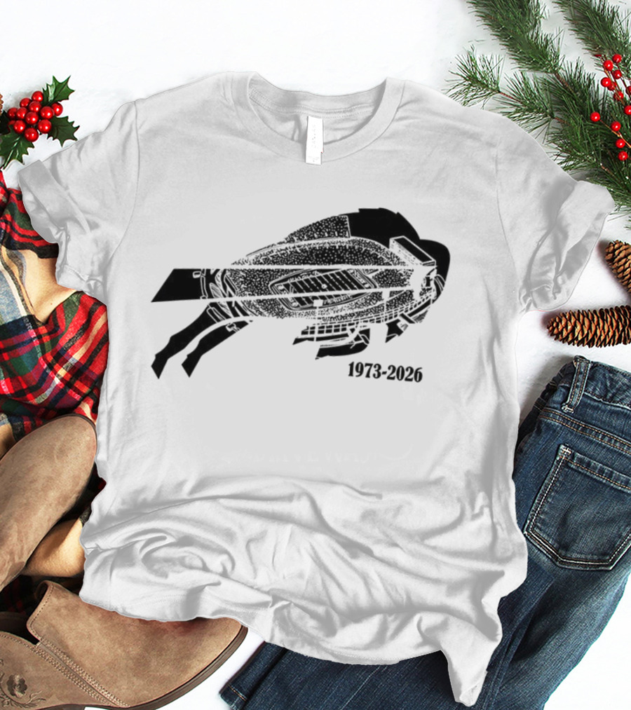 Buffalo Bills Highmark Stadium Farewell Tour 1973-2026 T-Shirt