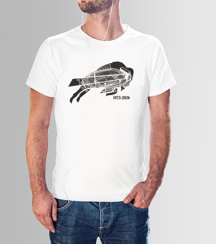 Buffalo Bills Highmark Stadium Farewell Tour 1973-2026 T-Shirt