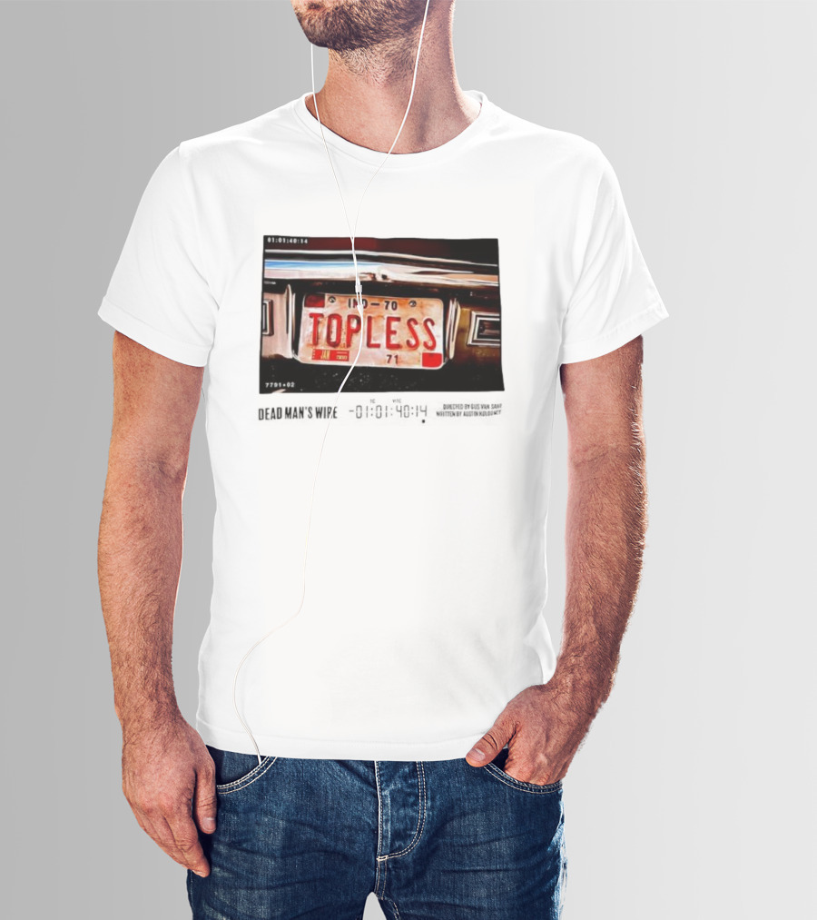 Dead Man's Wire 1977 Topless Car License Plate IND-70 Tony Kiritsis T-Shirt