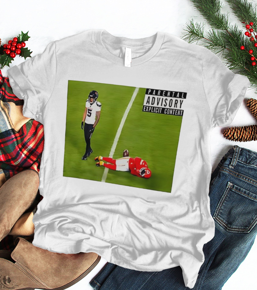 Parental Advisory Football Hit Jalen Pitre Versus Kansas City T-Shirt