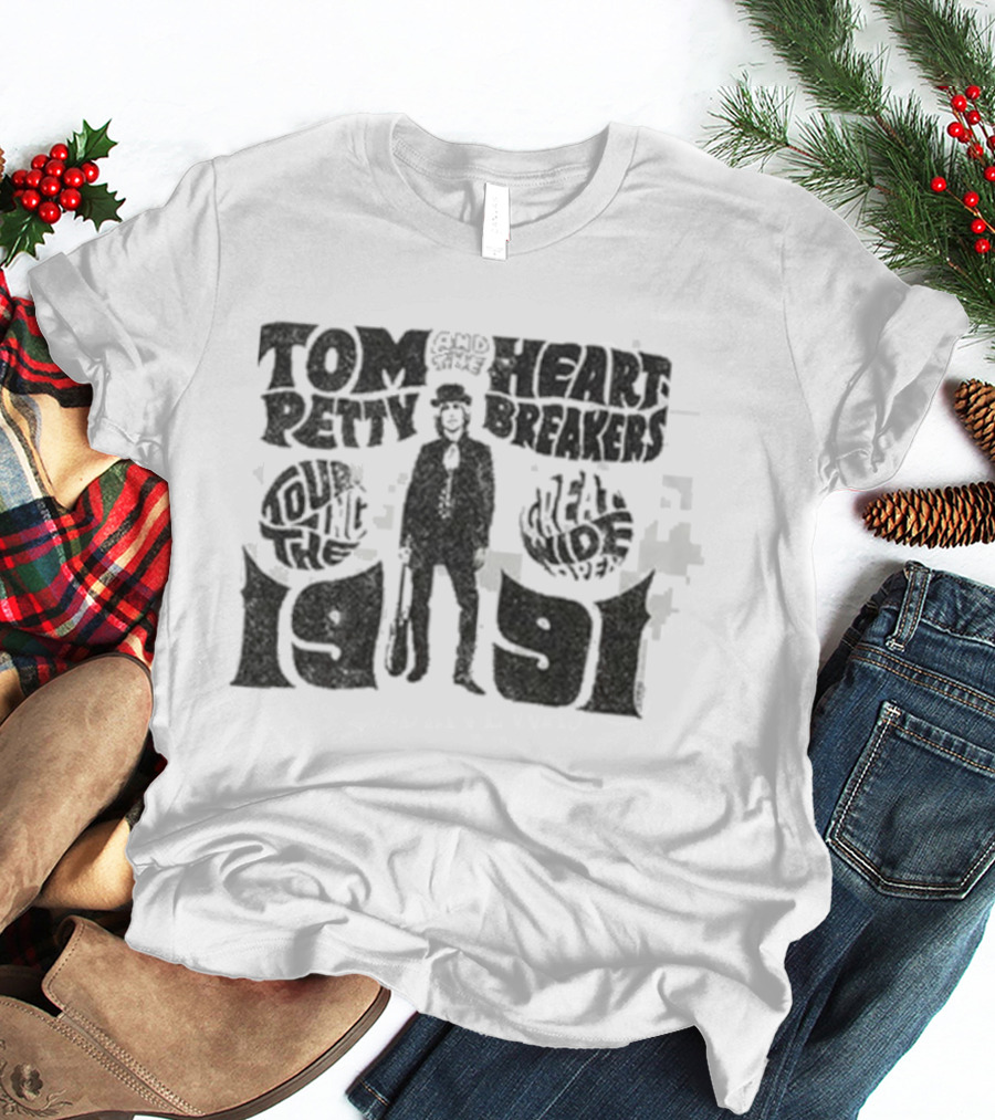 Tom Petty And The Heartbreakers Great Wide Open Tour 1991 Vintage Style T-Shirt