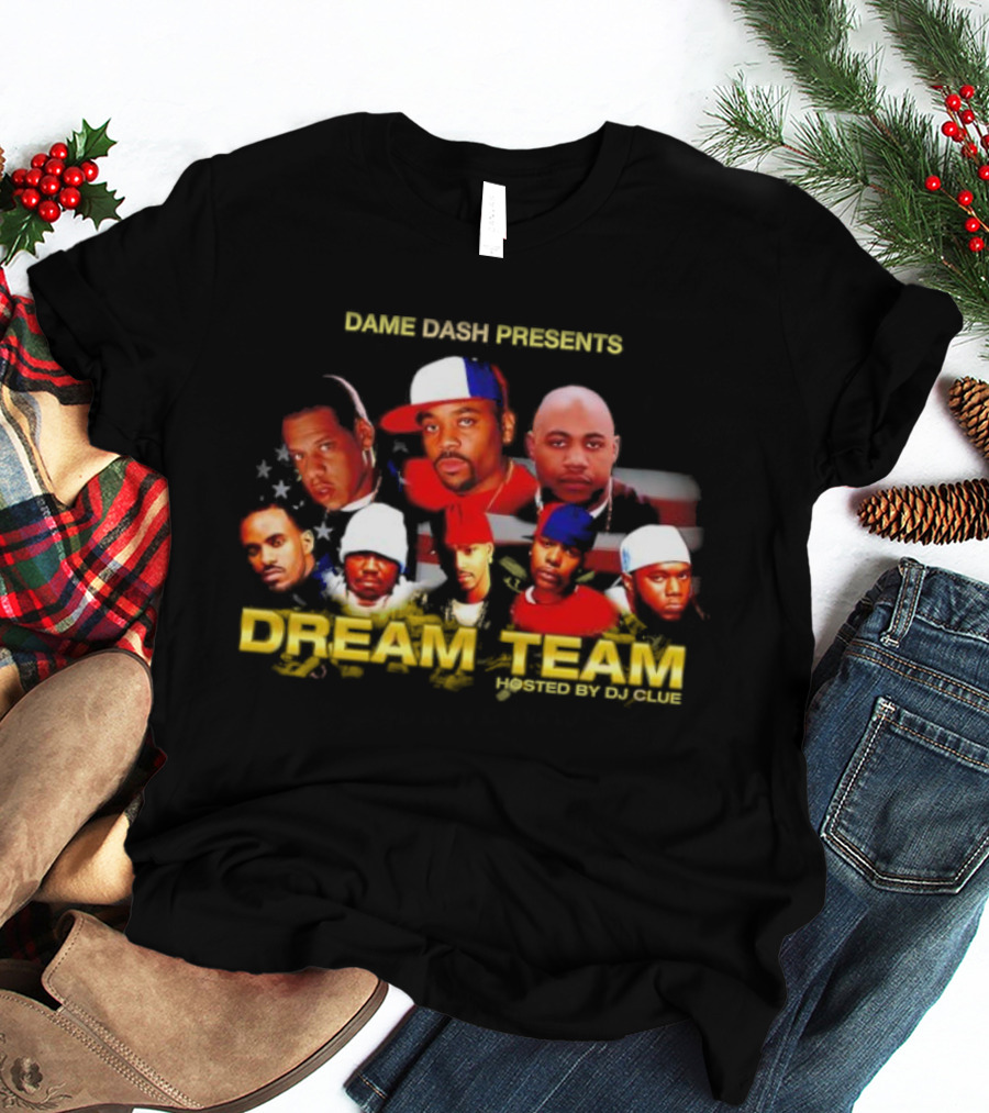 Dame Dash Roc-A-Fella Dream Team Jay Kanye Beanie Bleek Young Gunz Peedi STK Club T-Shirt