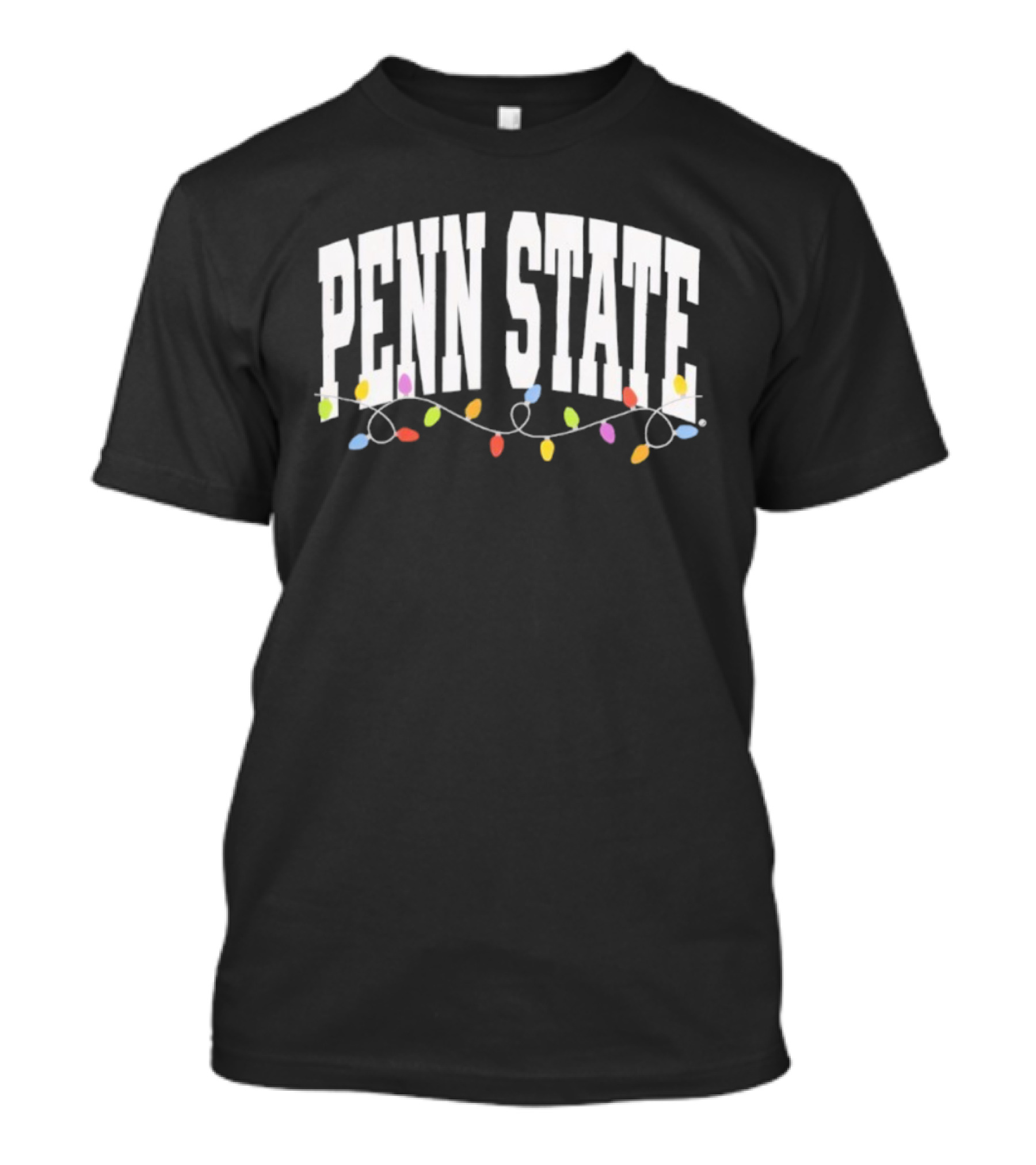 Penn State Holiday String Lights Festive Theme T-Shirt